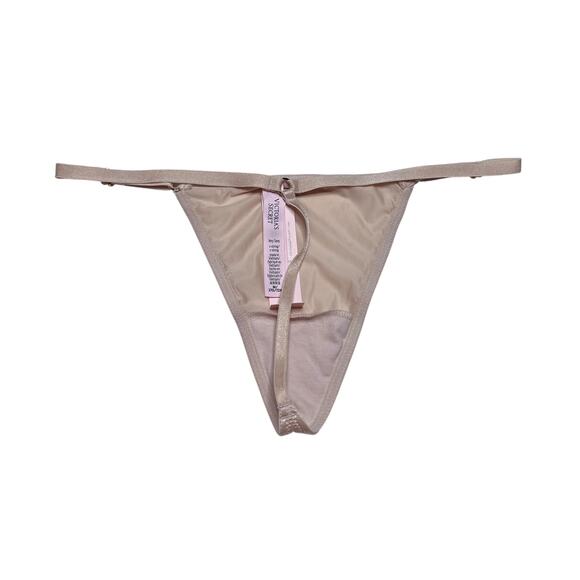 Victoria's Secret Hardware Adjustable V-String Panty Marzipan Size Medium - Picture 2 of 2